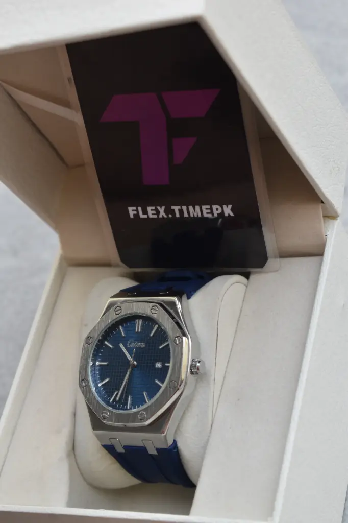 Caiena Royal Blue Octagon Men's Watch